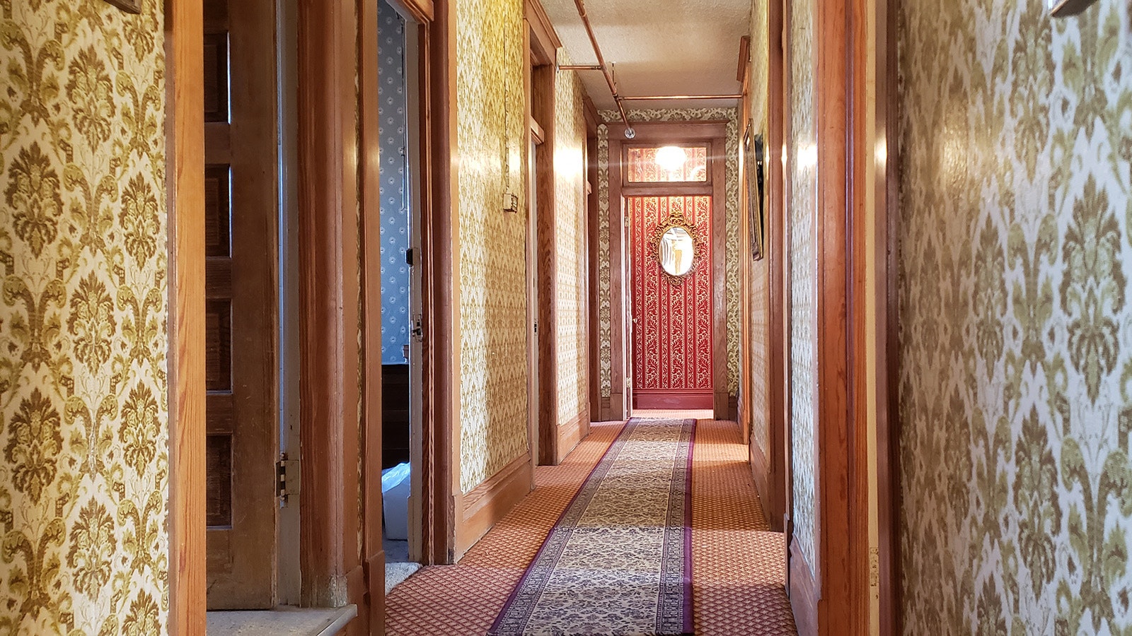 The hallway that leads to the Owen Wister Suite.