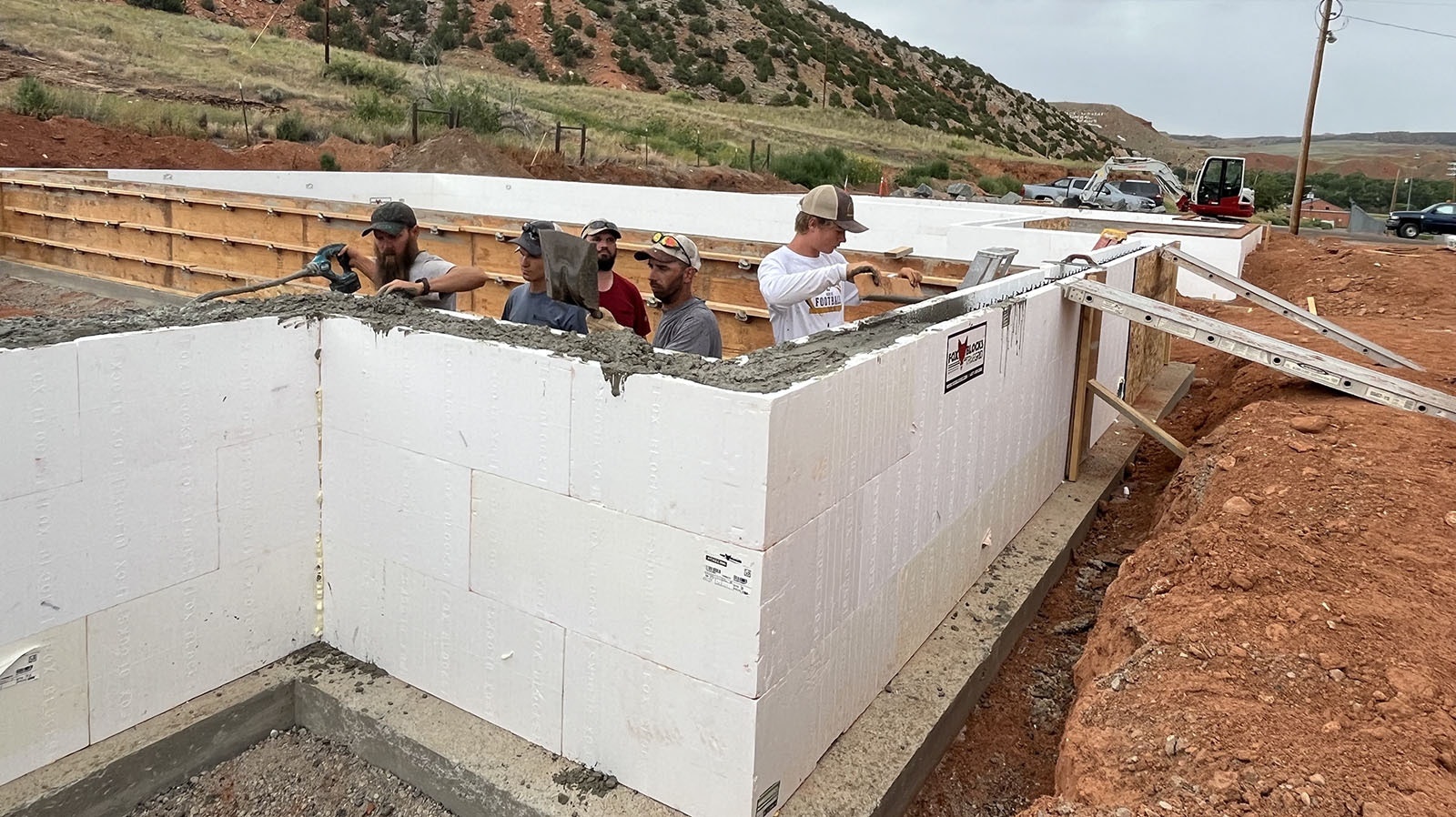 High school students and members of the local school district maintenance department have been working on new housing units in Thermopolis.