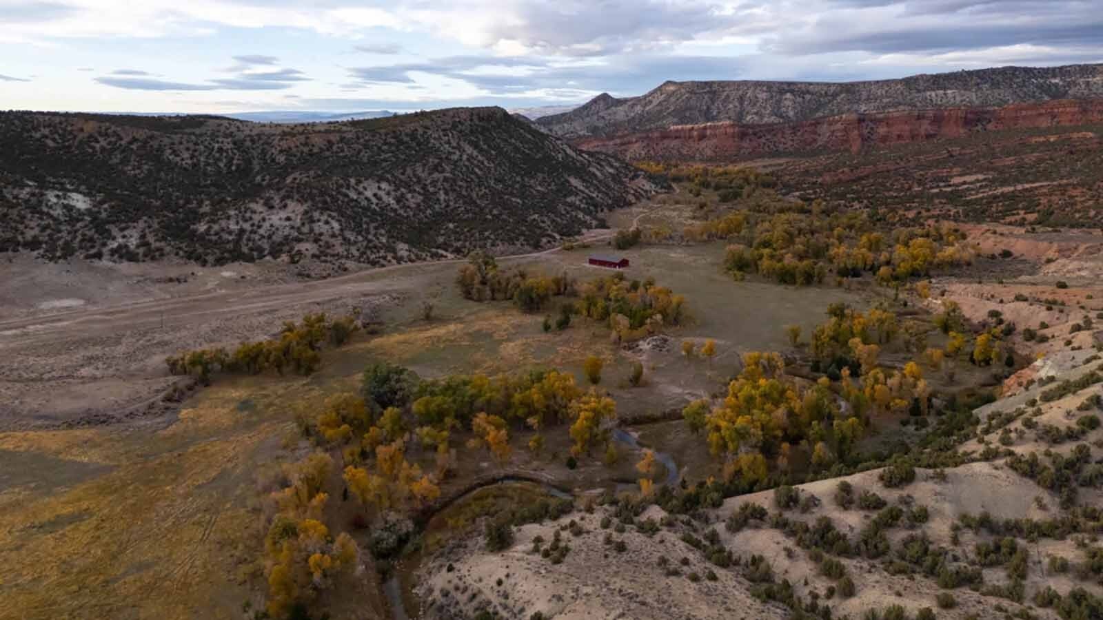 Thieves Den Ranch, located in Bates Hole near Casper, has been listed for $9.2 million. The 8,481-acre ranch is located in an area Wild West outlaws like Butch Cassidy favored as a hideout. 