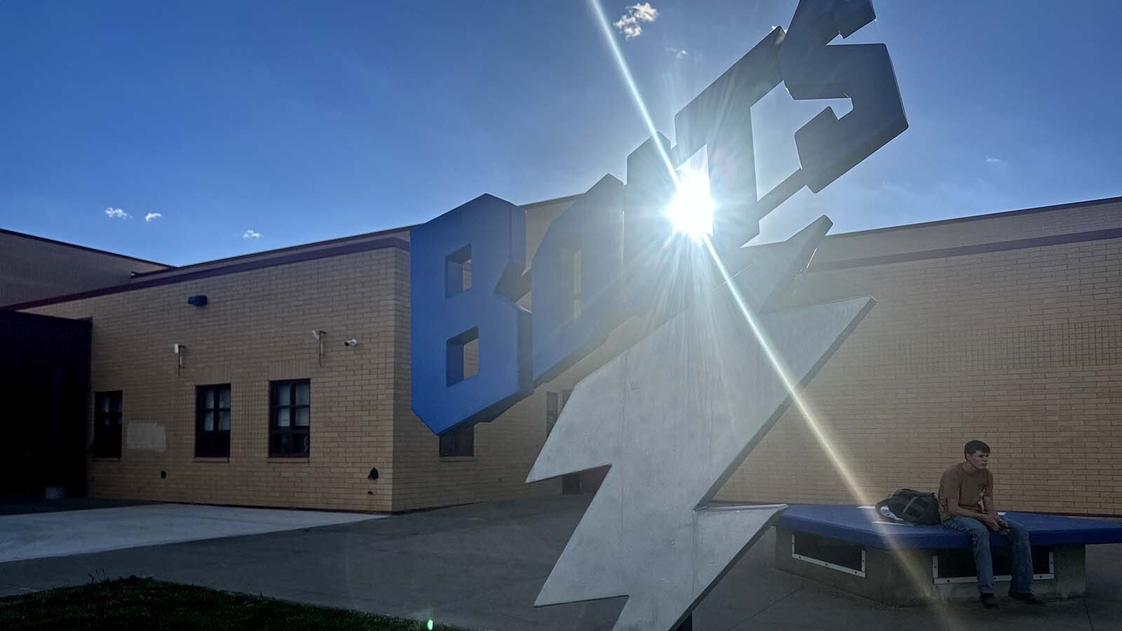 While the Campbell County High School camel undergoes constant makeovers as students paint it different colors, cross-town rival Thunder Basin High School preserves the sanctity of its bolt statute.
