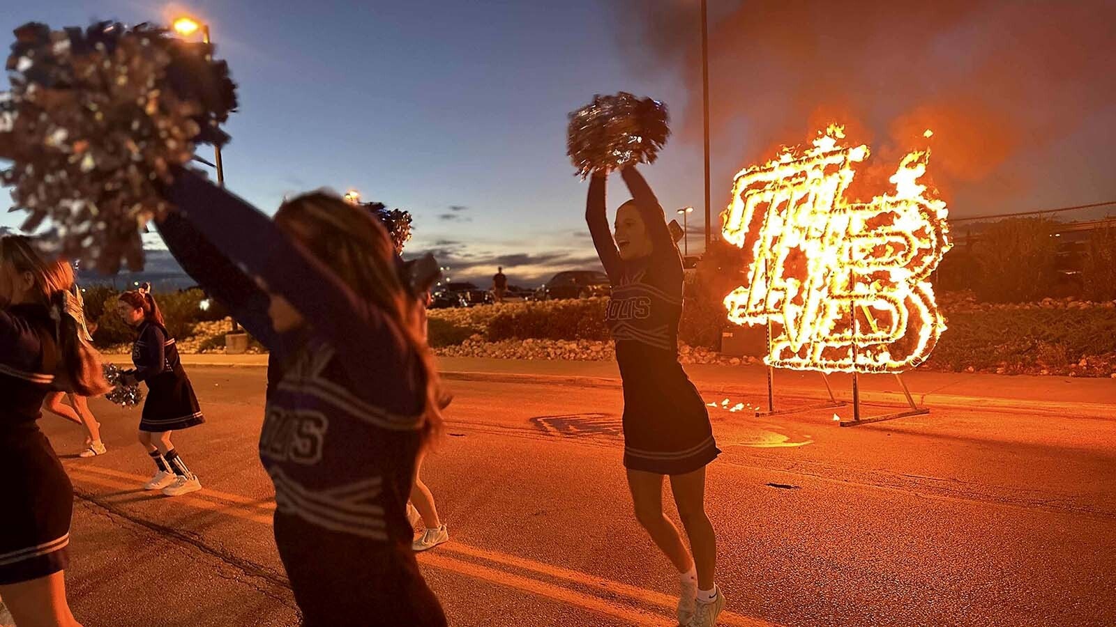 At Thunder Basin High School in Gillette, the youngest high school in Wyoming deliberately fires up school spirit to kick off homecoming week.