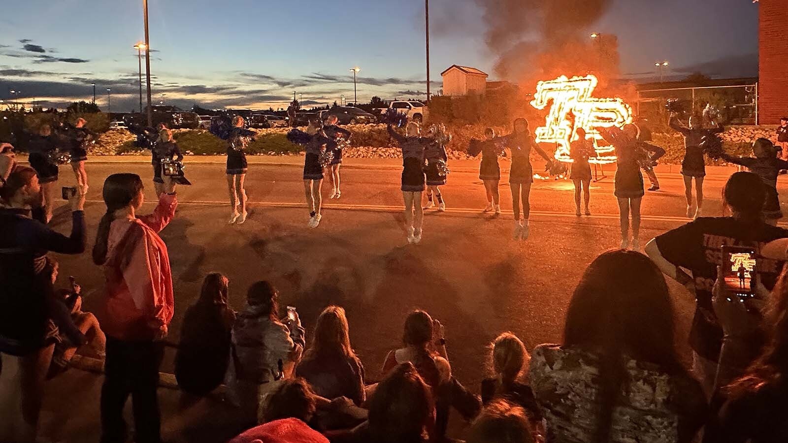 At Thunder Basin High School in Gillette, the youngest high school in Wyoming deliberately fires up school spirit to kick off homecoming week.