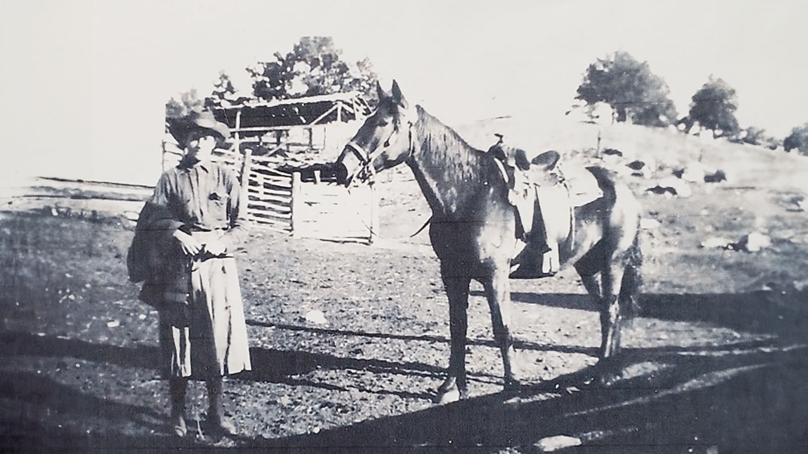 Matilda "Tillie" Bock Sewell earned a reputation as being cowboy tough and a true Wyoming cowboy around Weston County.