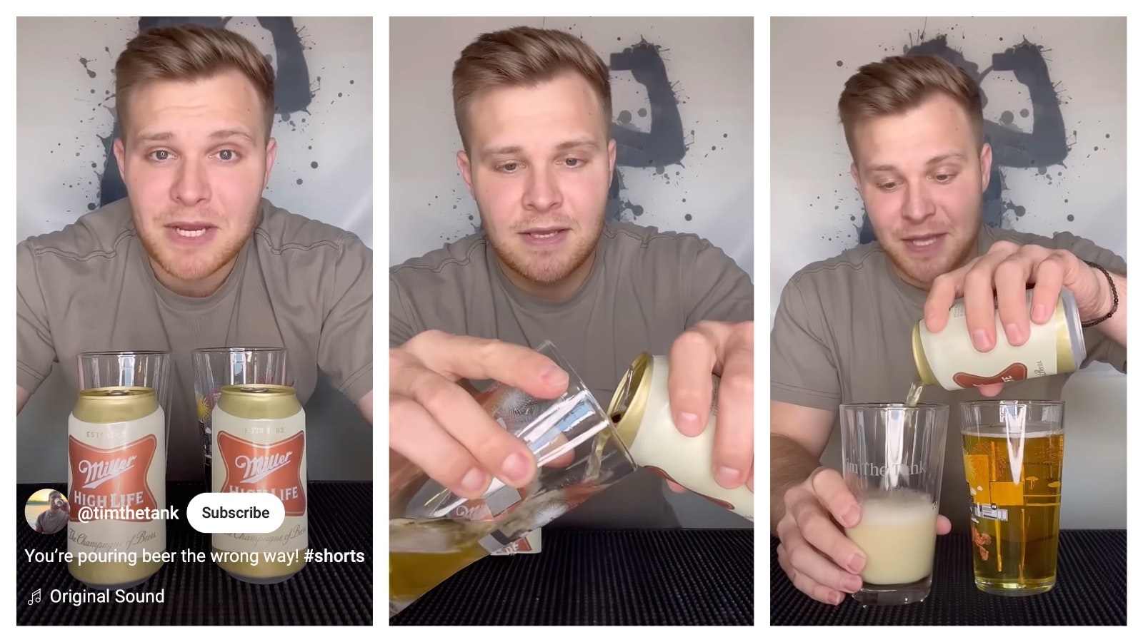 In a viral video posted to TikTok and YouTube, creator TimtheTank demonstrates how people have been pouring their beer wrong. Tilting the glass for the pour is wrong, he says. Instead, pour into an upright glass and allow for a big head that will recede. But Wyoming brew experts say the perfect way to pour is determined by the type of beer.