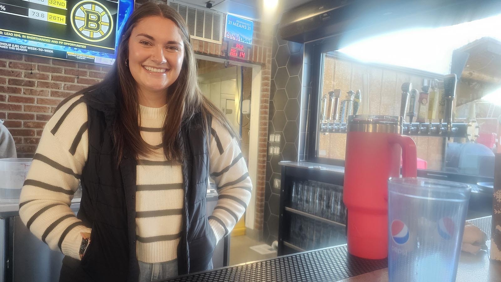 Sienna Deaton, a bartender and waitress at Alibi Wood Fire Pizzaria & Bakery  in Laramie, used to think tipping was an actual rule. She soon realized that customers don't have to tip if service isn't great. While her wage depends on tips, she told Cowboy State Daily she agrees tipping is a little out of whack lately.