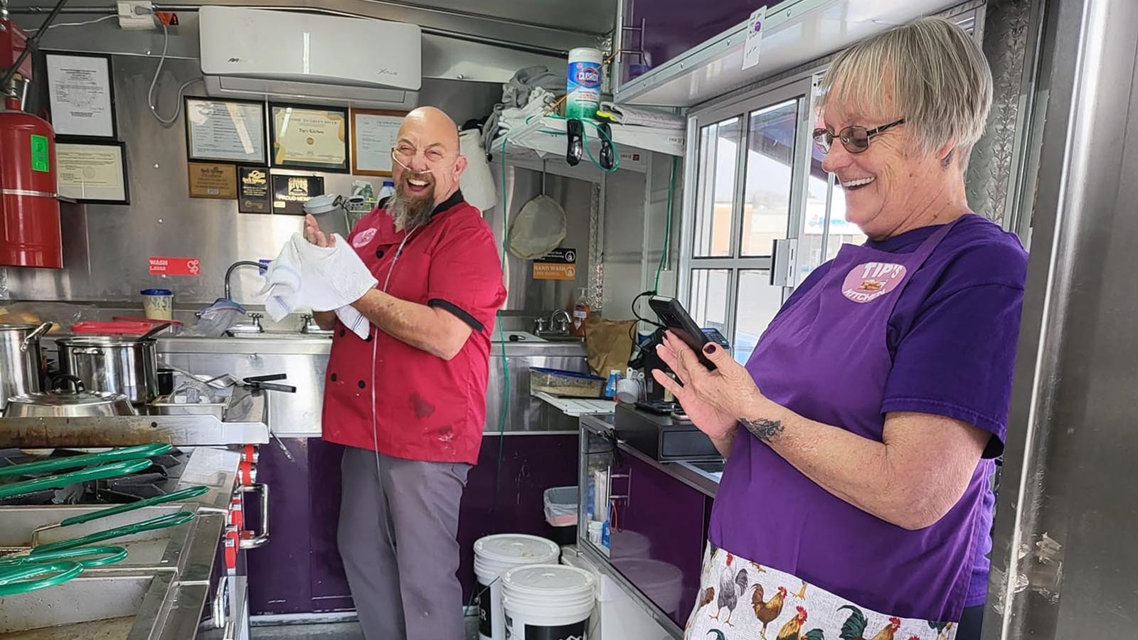 Mike and Kat Tipton enjoyed running their food truck, Tip's Kitchen, before a hole took out their food trailer and retirement hobby business.