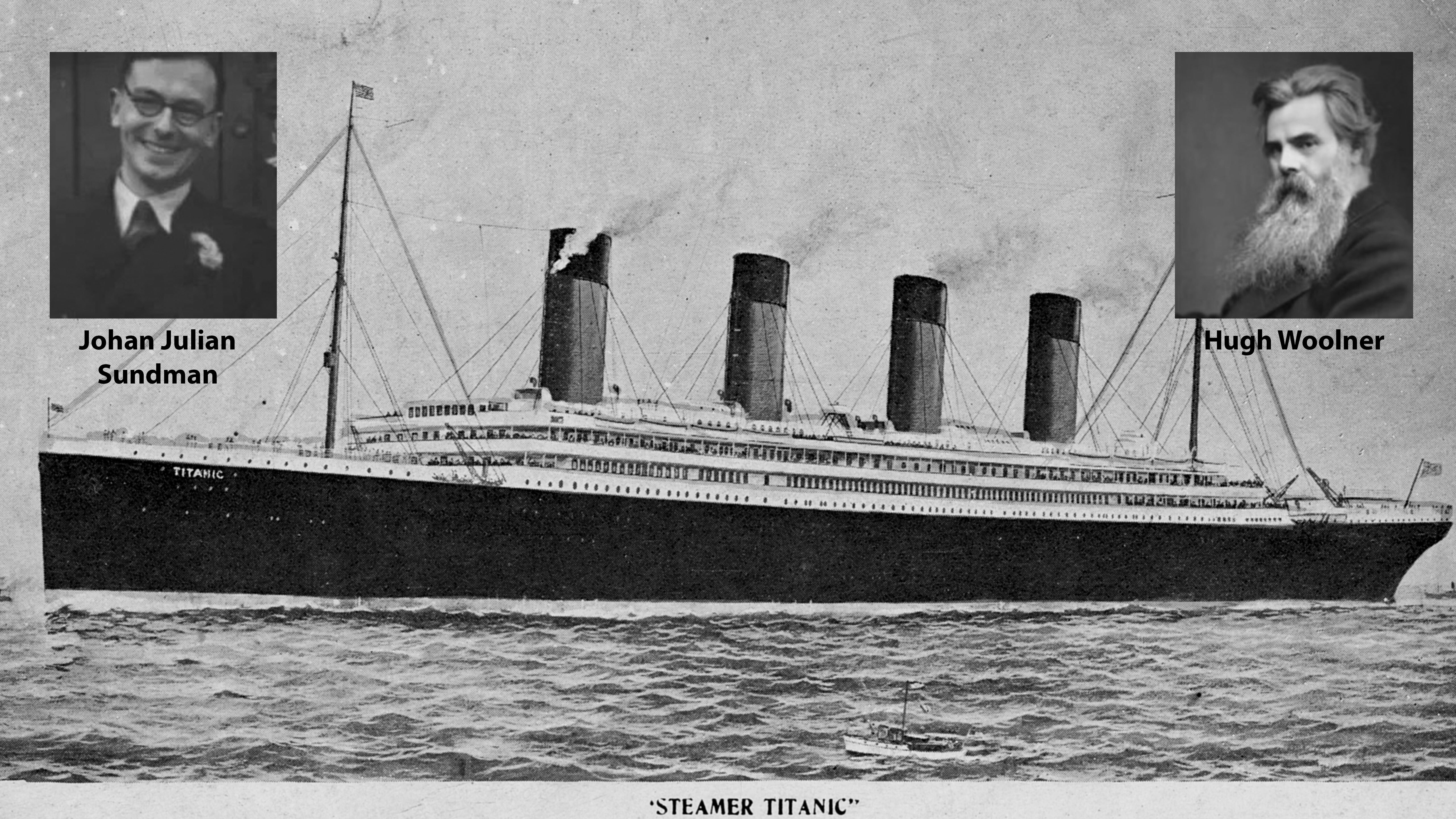 The RMS Titanic carried two passengers that were headed for Wyoming on the night of April 14, 1912, when it struck an iceberg. They were Johan Julian Sundman, left, and Hugh Wooner, right.