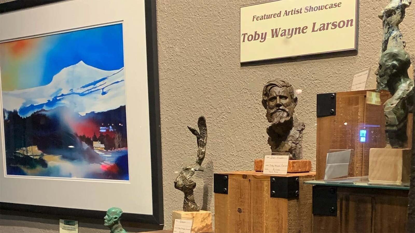 Toby Wayne Larson used to find sculpting inspiration in humand and otherwordly faces. Then he discovered a love for sculpting the animals of Wyoming, like hares, owls and horses.