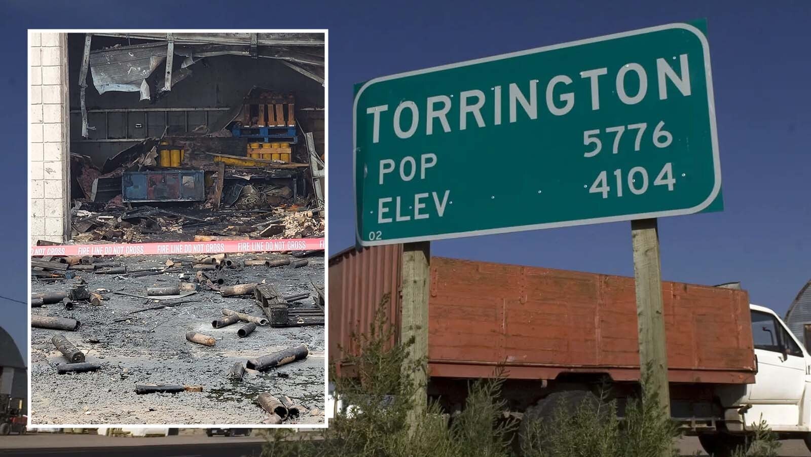 This photo shows the devastating aftermath of an accidental fireworks explosion inside the South Hall building in Torrington on July 1, 2020. Firefighters were preparing the city’s Fourth of July fireworks display. An unexpected ignition set off a chain reaction. Fortunately, nobody was seriously hurt.