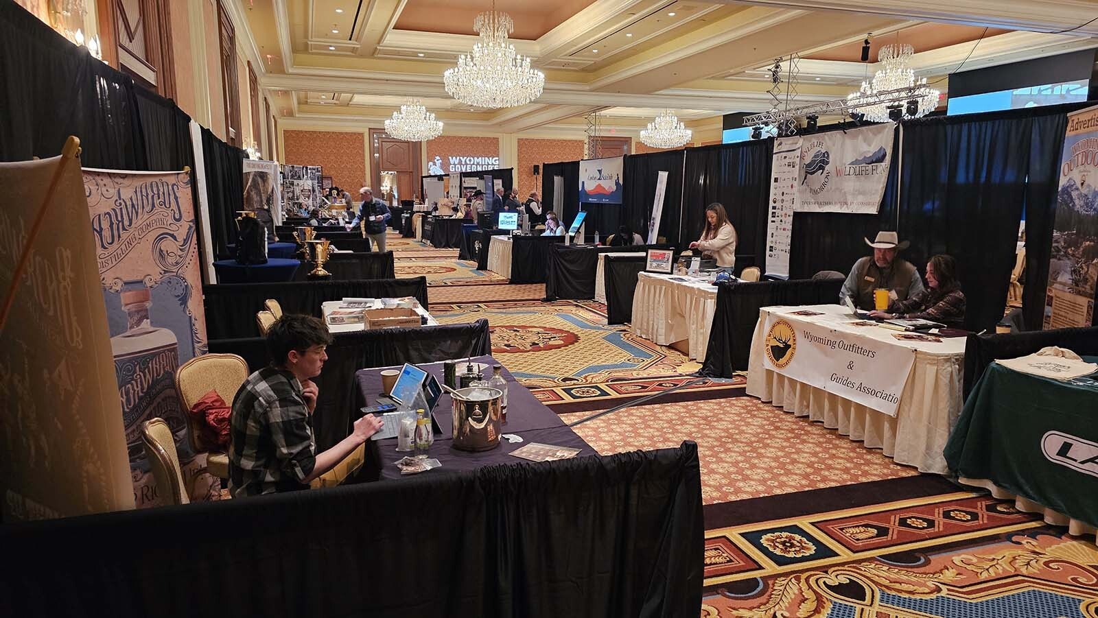 Trade Show booths were busy at the Wyoming Governor's Hospitality and Tourism Convention on Monday and Tuesday. Every booth had someone who was dreaming big about something related to Wyoming tourism or hospitality.