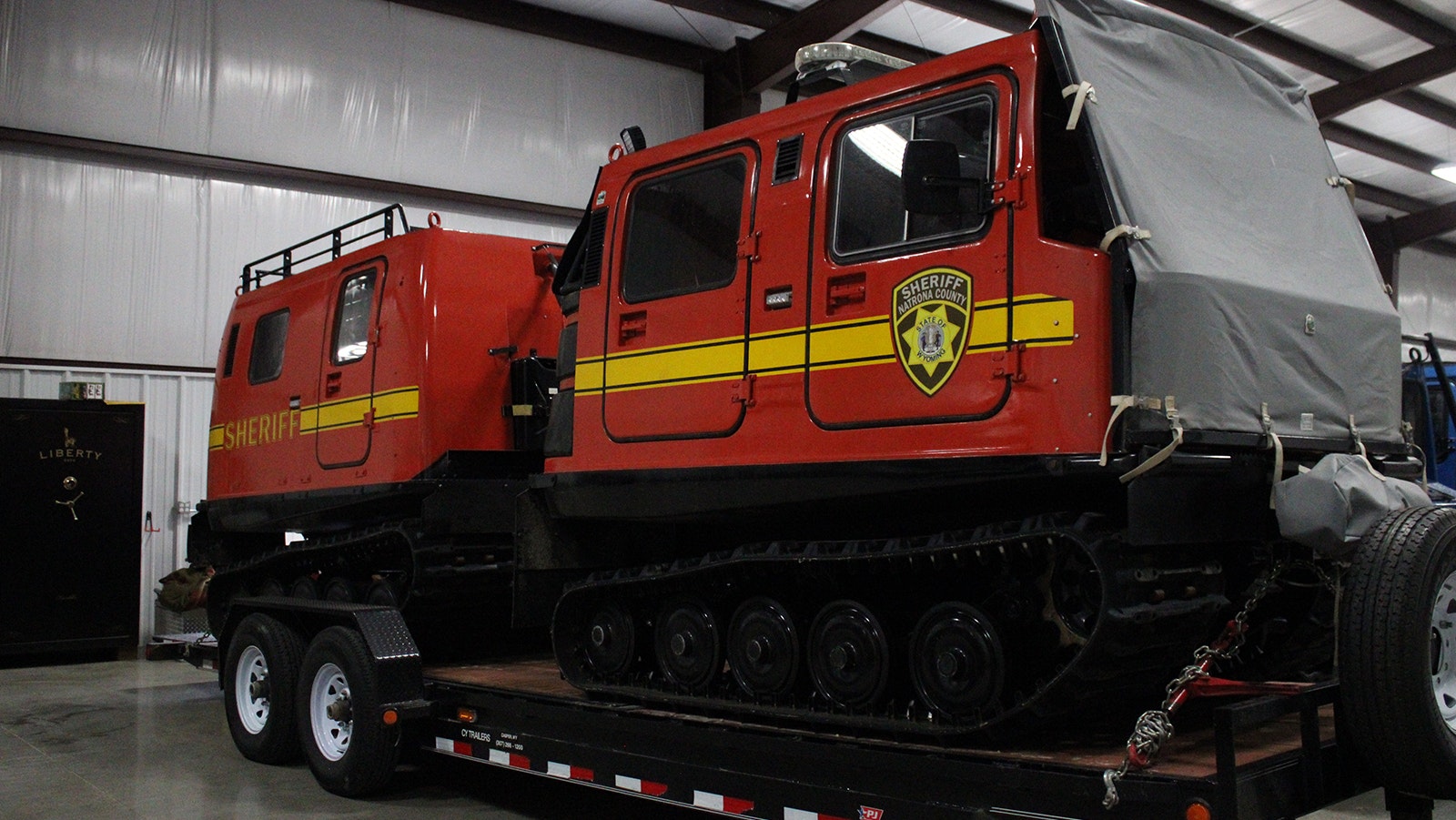A custom-built Hagglund for Natrona County Search and Rescue.