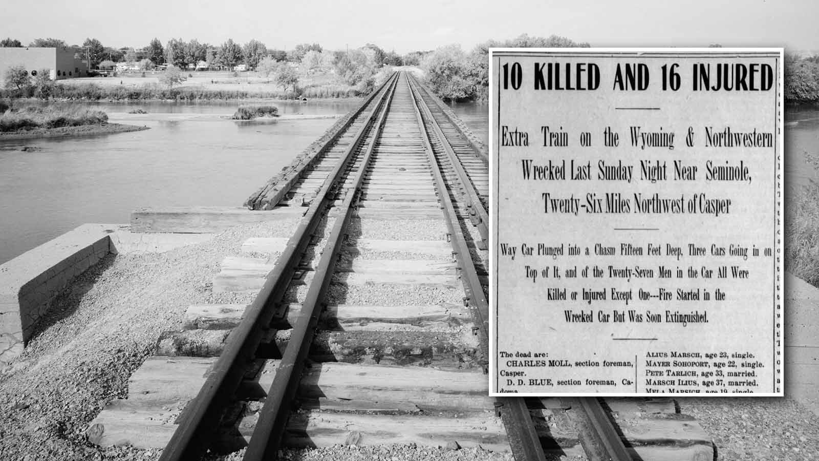 One of Wyoming’s deadliest train wrecks killed 10 men and hurt 15 others, but has been nearly forgotten to history. One victims of the 1906 crash was heard screaming in pain for someone to kill him.