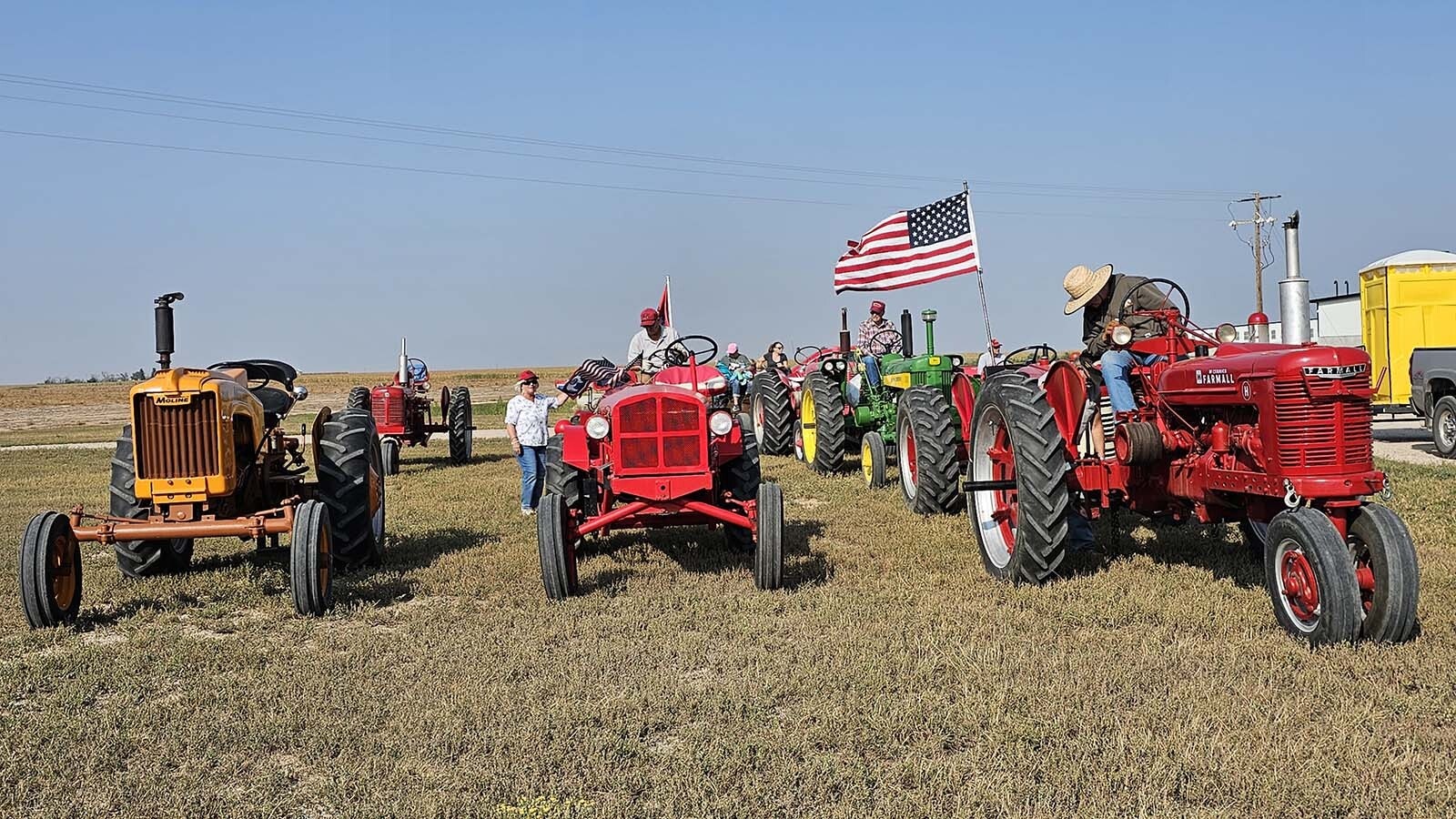 Members of the Centennial Antique Tractor & Engine Club enjoy making their tractors look good. Then they take them for little adventures, like the recent tour of the Burnette Enterpises mega dairy near Carpenter.