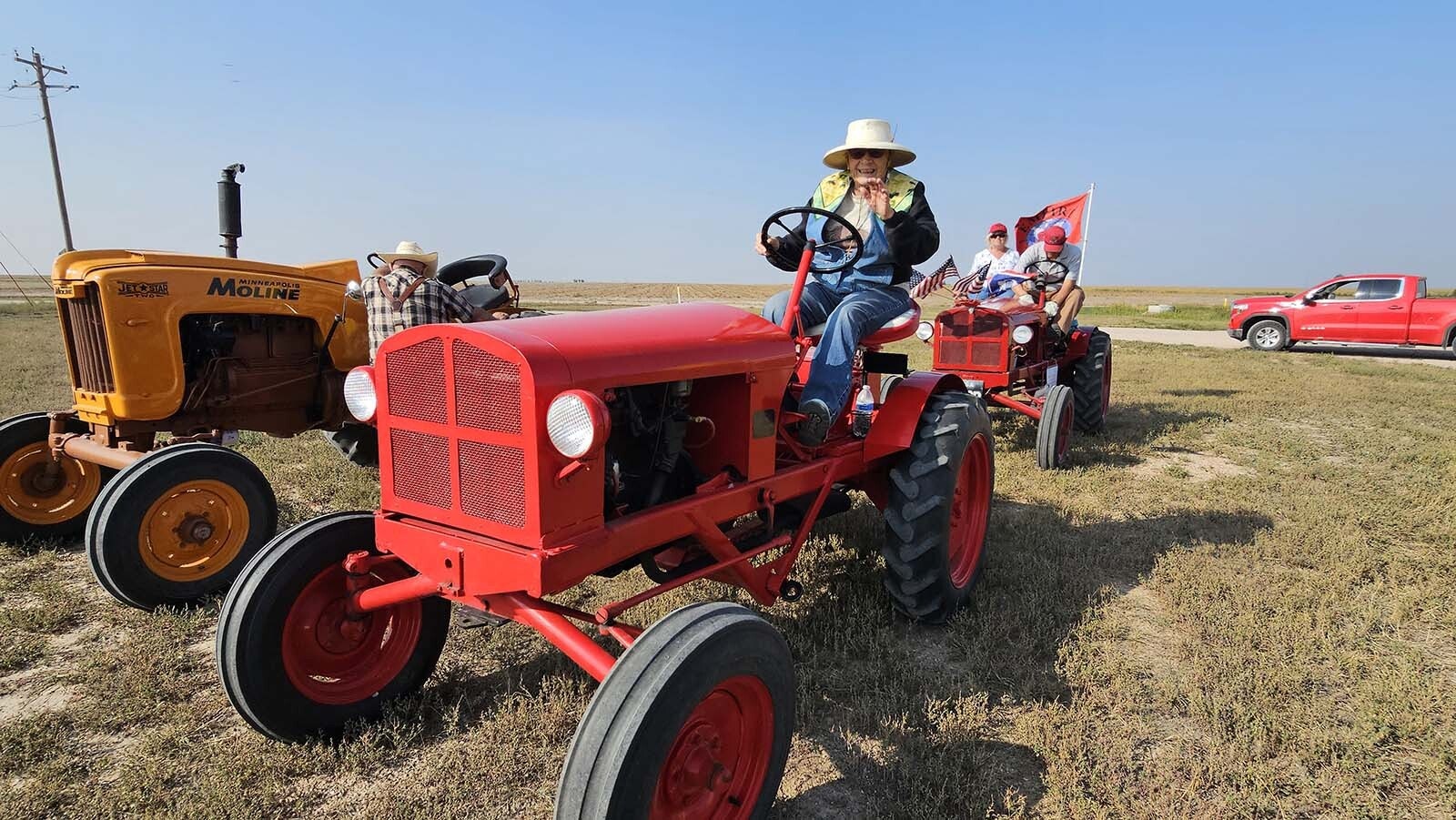 Members of the Centennial Antique Tractor & Engine Club enjoy making their tractors look good. Then they take them for little adventures, like the recent tour of the Burnette Enterpises mega dairy near Carpenter.