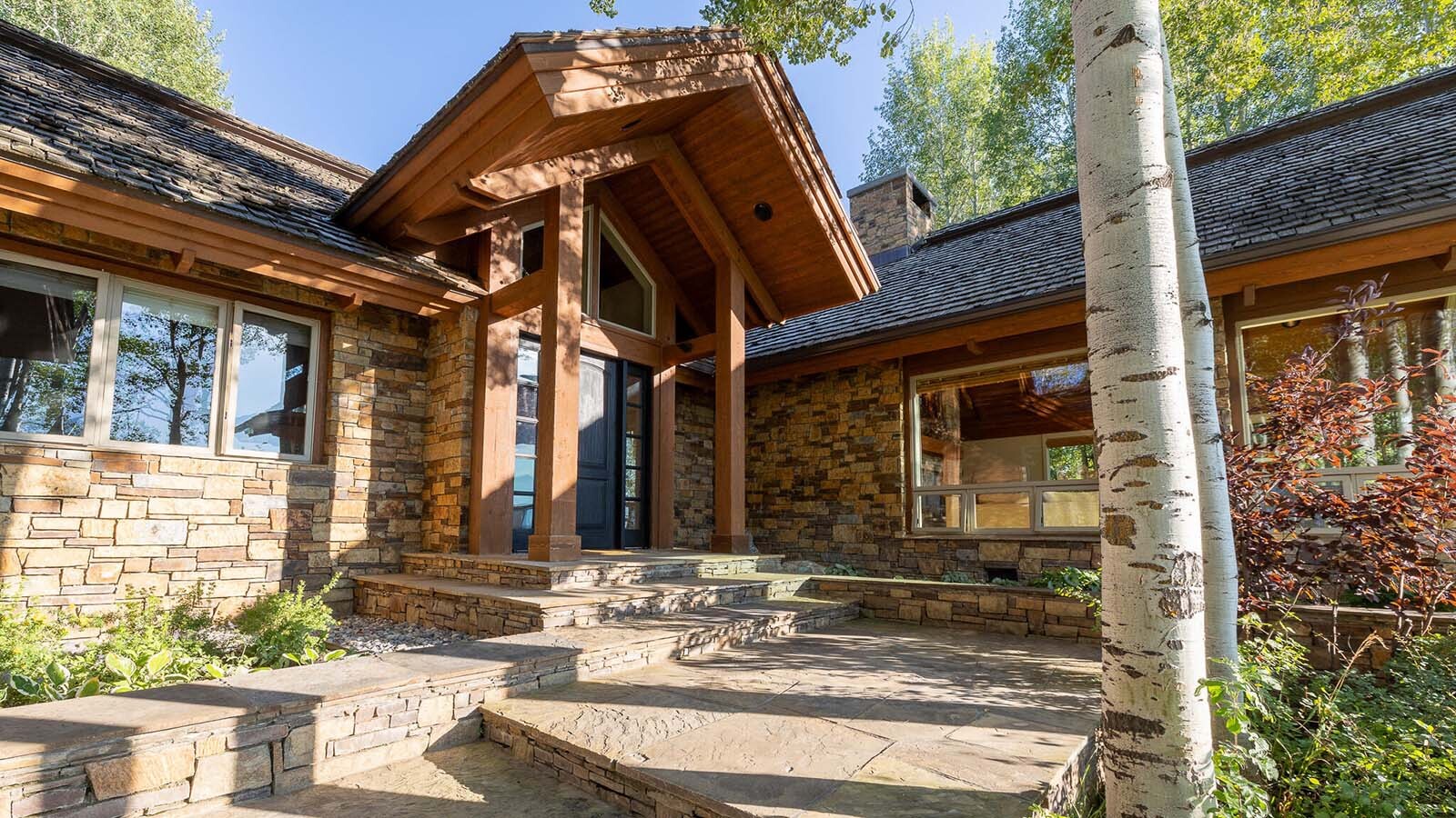 Jackson Hole buyers often have to choose between grand valley views or seclusion. This home on Trader Road is that rare exception, being secluded with views. It’s listing for $15.9 million.