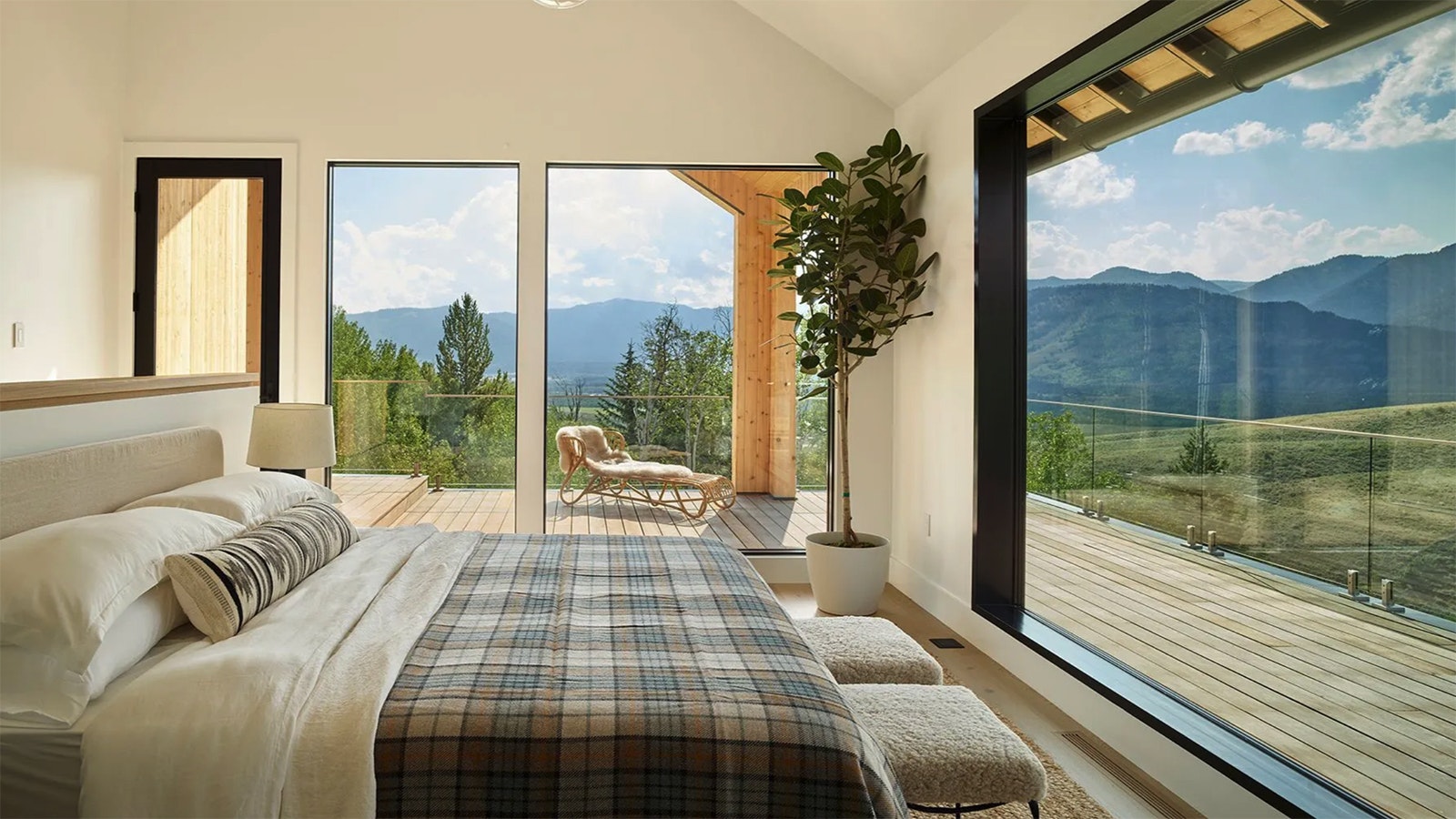 This home on Trader Road in Jackson, Wyoming, has 7,234 square feet on 11.59 acres with six bedrooms and six full baths and lists for $23 million.