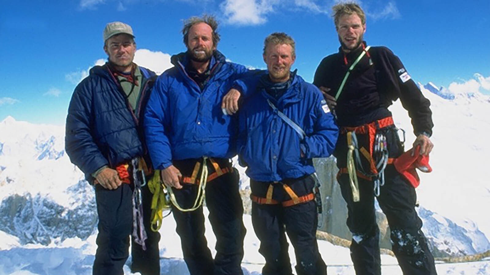 It was Sept. 7, 1995, when a ragtag underdog group of climbers from Wyoming pioneered the now-famous Cowboy Direct route up Trango Towers in the Himalaya. They are, in no particular order, Todd Skinner, Mike Lilygren, Bobby Model and Jeff Bechtel.