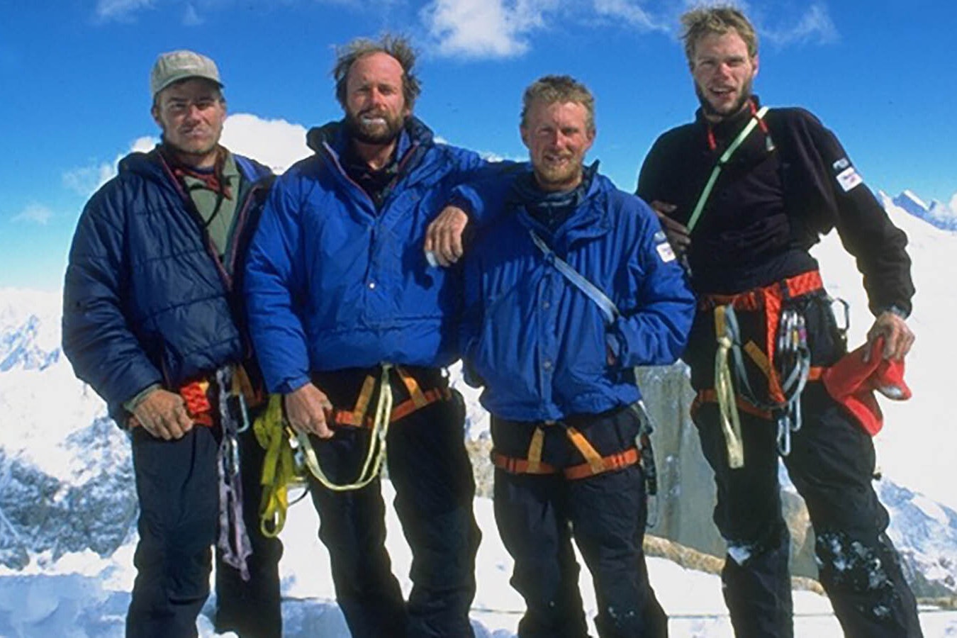 It was Sept. 7, 1995, when a ragtag underdog group of climbers from Wyoming pioneered the now-famous Cowboy Direct route up Trango Towers in the Himalaya. They are, in no particular order, Todd Skinner, Mike Lilygren, Bobby Model and Jeff Bechtel.