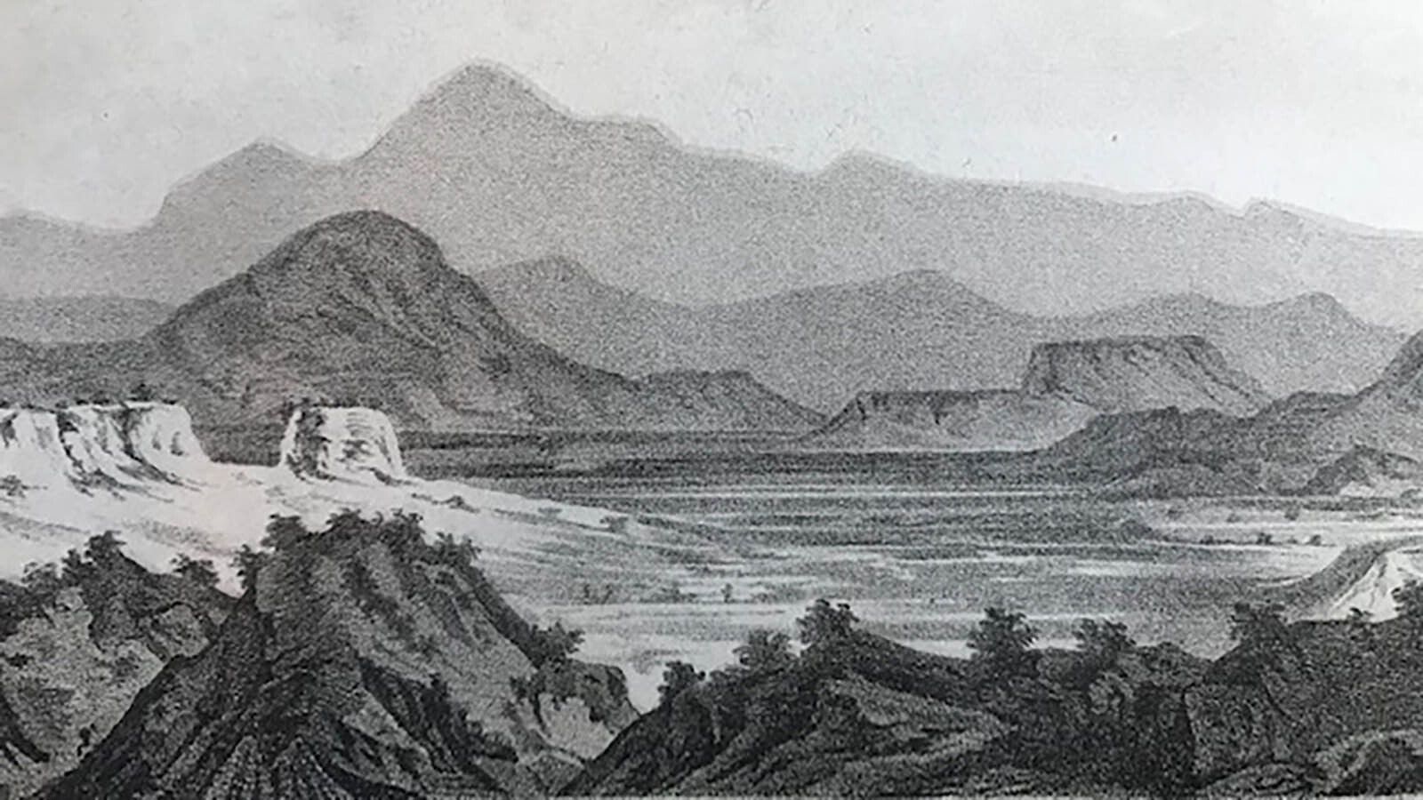 The United States Army's Corps of Topographical Engineers surveyed, documented, and mapped untold thousands of square miles of the American West. This image of the Mogollon Mountains in southern Arizona clearly demonstrates the quality and beauty of their prodigious output.