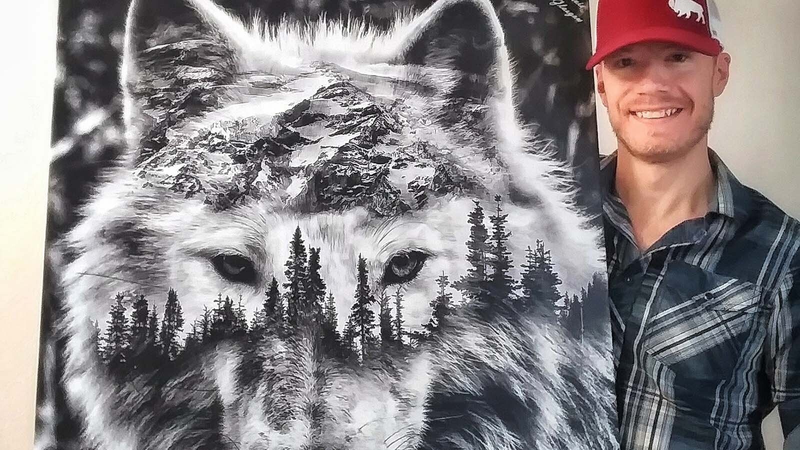 Casper artist Travis Glasgow is building a following for his hybrid art combining wildlife and the landscapes the inhabit.