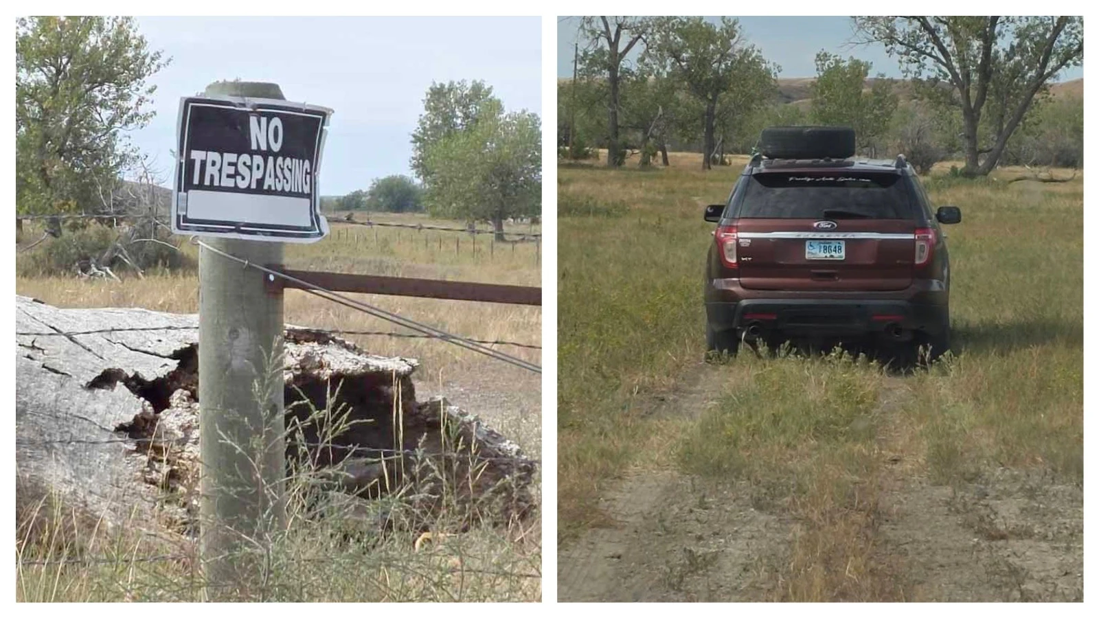 Rancher Carrie Schell and her husband, Kyle, were heading into town when they noticed an unfamiliar vehicle on their property. When they stopped the driver, his explanation was that the gates were open and there were no signs, so it was OK for him to drive onto their land.