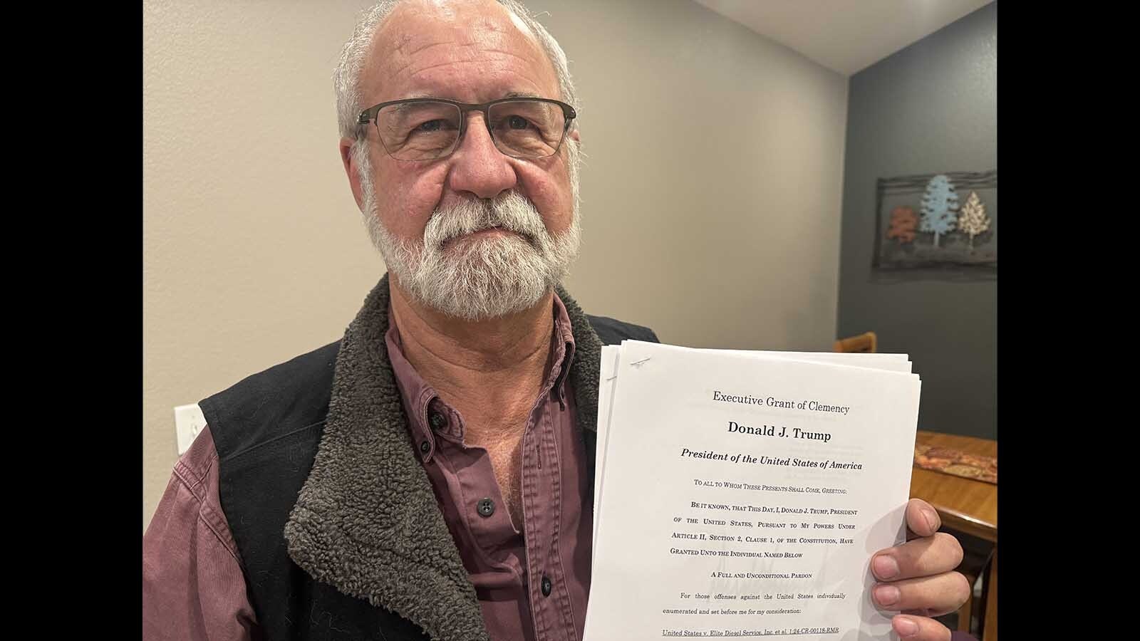 President Donald Trump pardoned Troy Lake on Friday. The 65-year-old Wyoming diesel mechanic spent seven months in federal prison for tweaking and removing emissions systems on ailing engines. When he got the news, he wept.
