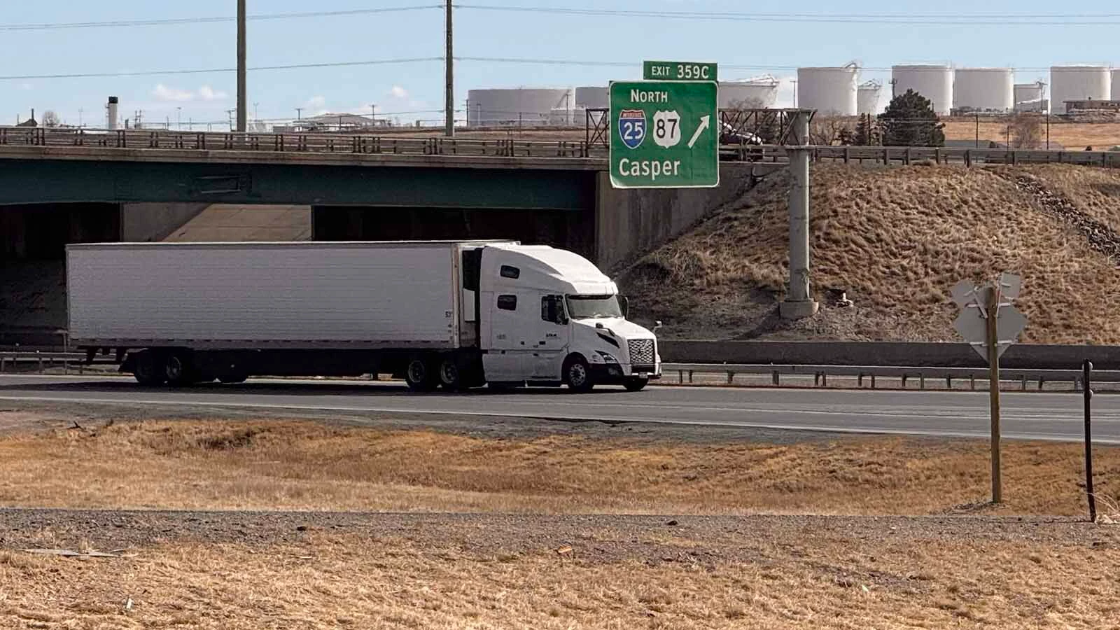 Interstate 80 across southern Wyoming is one of the nation's busiest trucking routes.