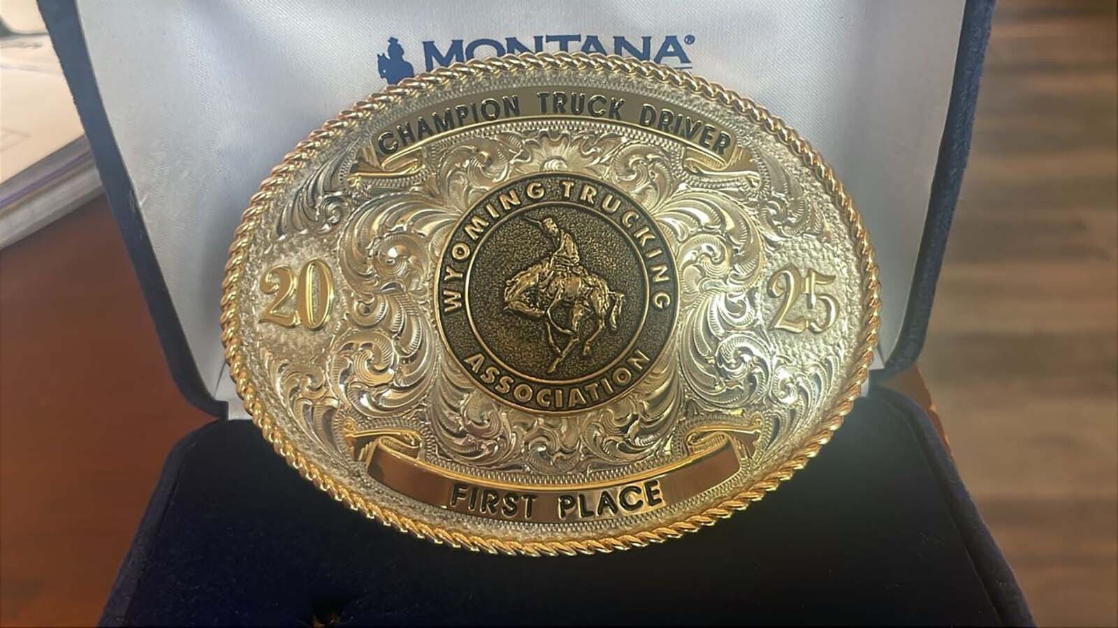 Jessica Smith of Shoshoni, Wyoming, showed off her truck driving skills in the annual National Truck Driving and Step Van Driving Championships. It was her first time competing and she qualified by first competing in Wyoming and winning a first-place buckle in the Step-in Van Competition in Cheyenne this past June.