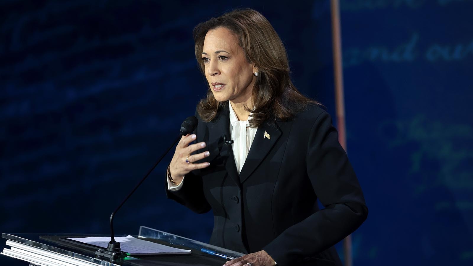 Vice President Kamala Harris during a debate with Former President Donald Trump in Philadelphia on Tuesday, Sept. 10, 2024.