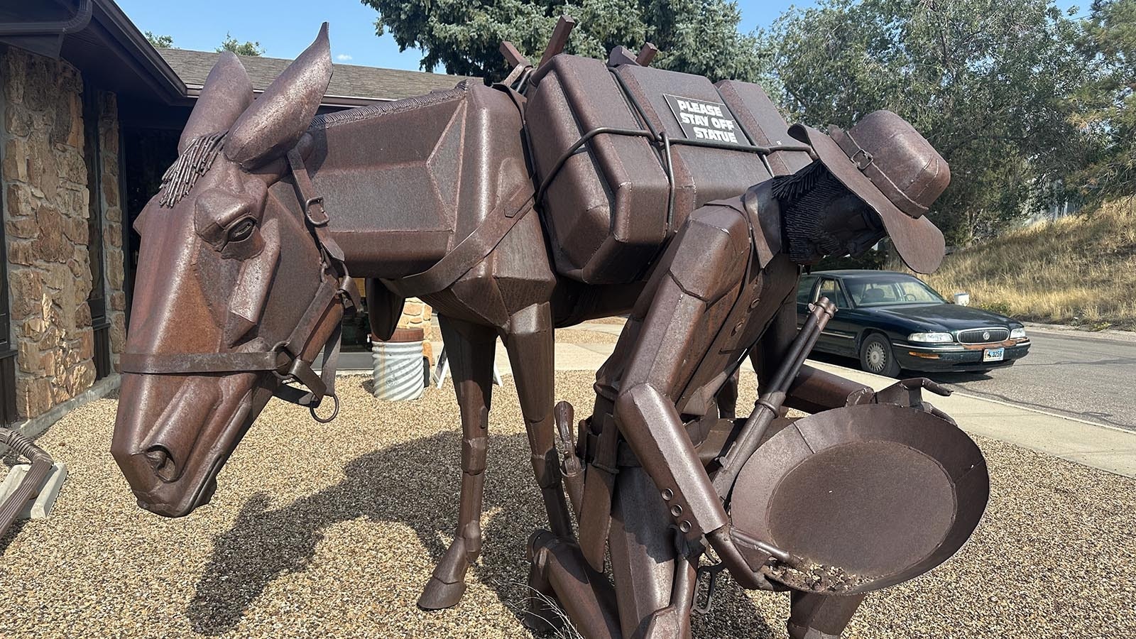 Tubb Town Trixie, the prospector and mule statue was dedicated in 1981 and the mule named in a contest.