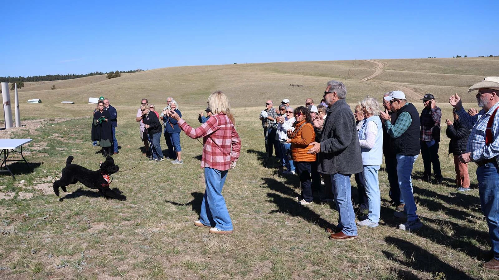 Rep. Harriet Hageman and about 50 people attended the dedication of “Windborne” in Esterbrook. 