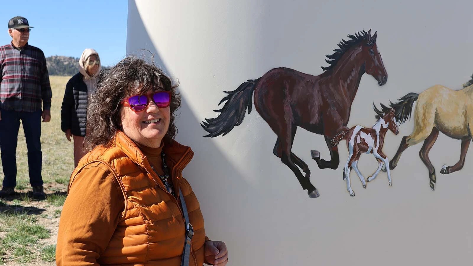 Casper’s Rose Fry says the enjoyed painting a horse in the sculpture. She had problems with the eye on it, and a friend helped. 