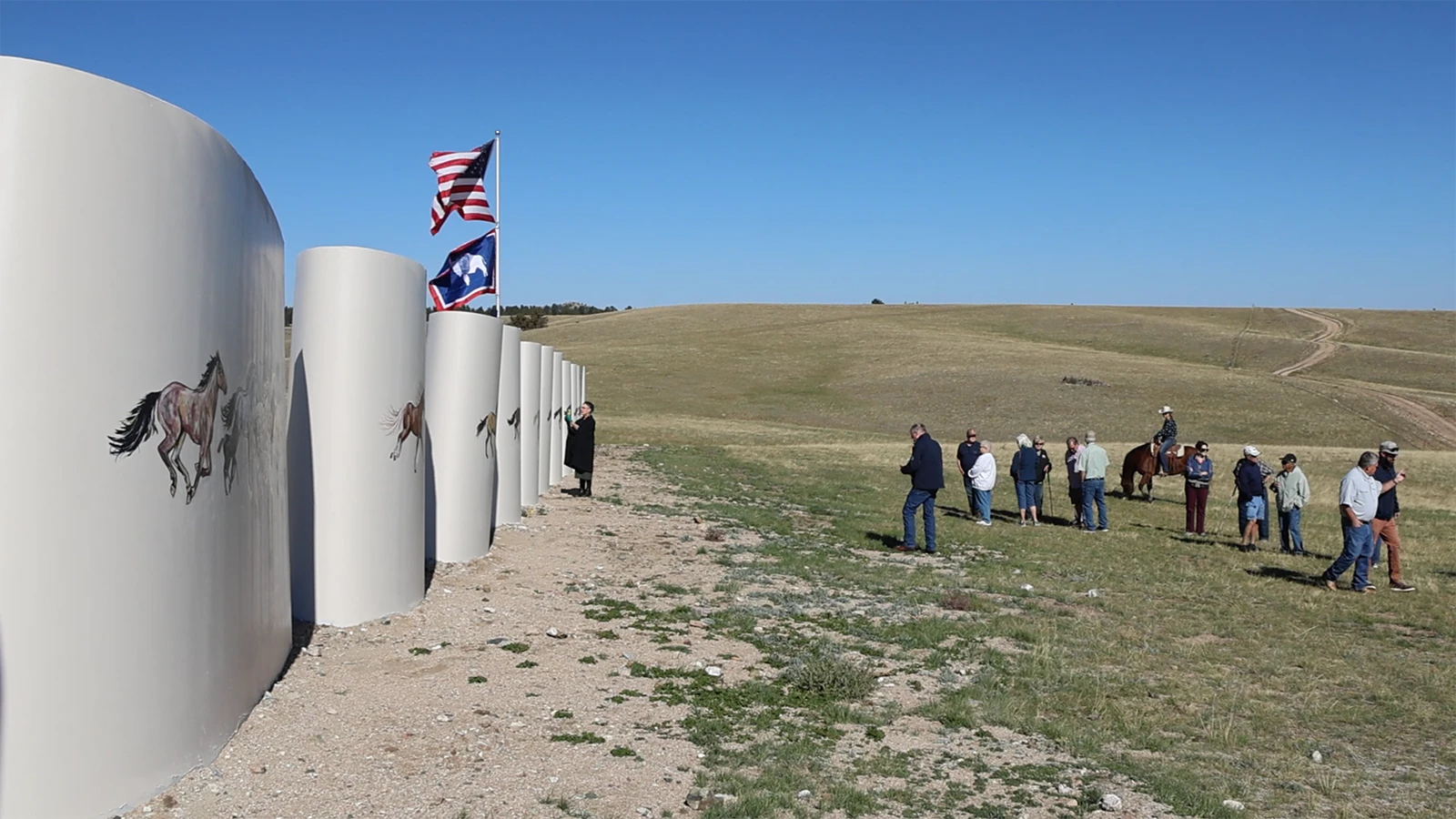 Rep. Harriet Hageman and about 50 people attended the dedication of “Windborne” in Esterbrook. 