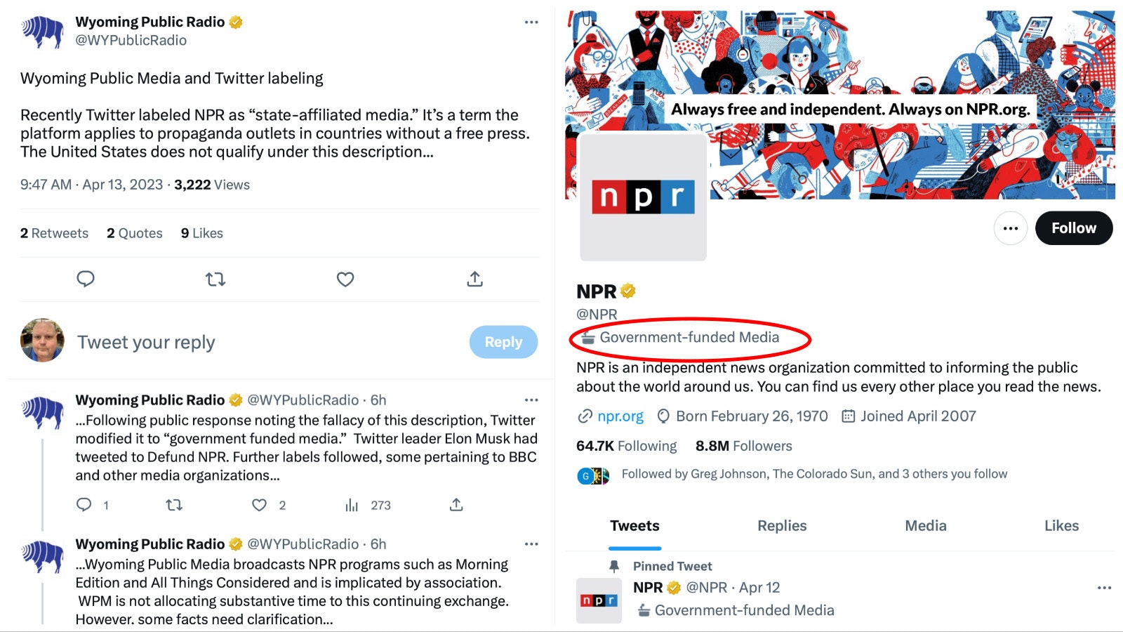 Twitter and NPR 2 4 13 23