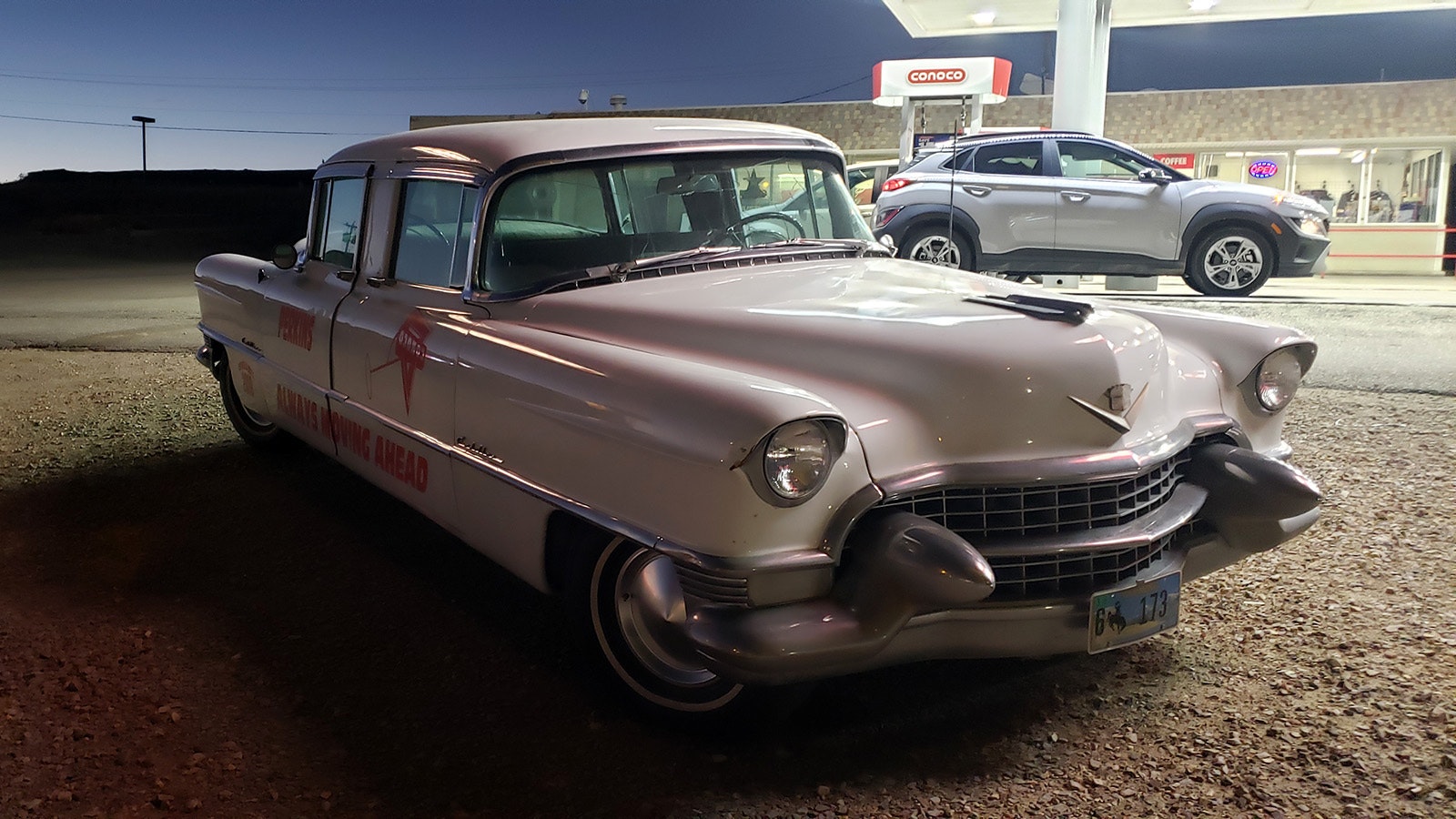 Lots of people have tried to buy the two-headed Cadillac in Rawlins at the Conoco station. It's not for sale, although customers are welcome to take selfies with the car.