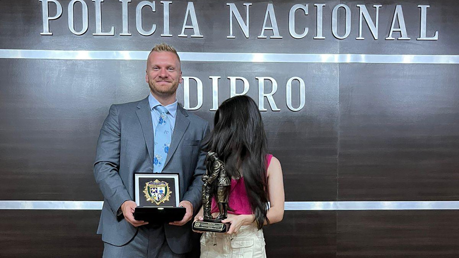 Last August, Schwab was awarded the prestigious "Shield of DIPRO" by the Colombian government for his work combating sex trafficking.