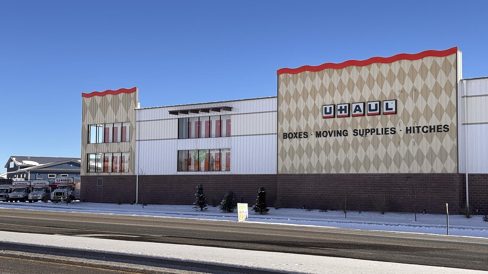 A large U-Haul facility in east Cheyenne, Wyoming.