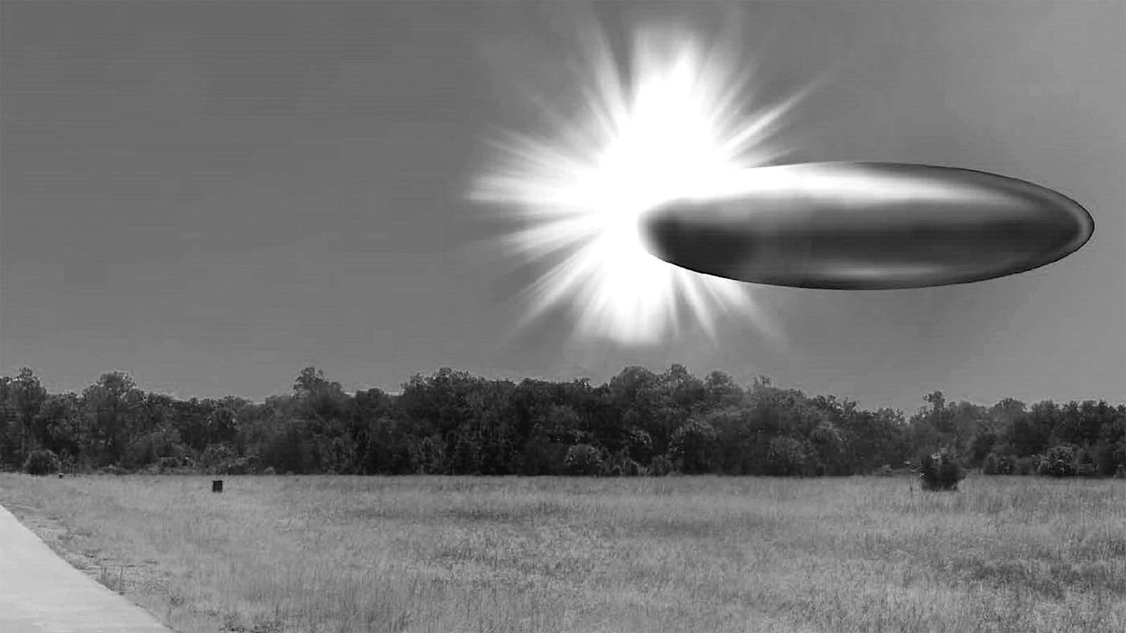 One of the images released by the U.S. Department of War recently included a graphic of a UFO inserted onto a photo of a site that was reported to host a similar craft.
