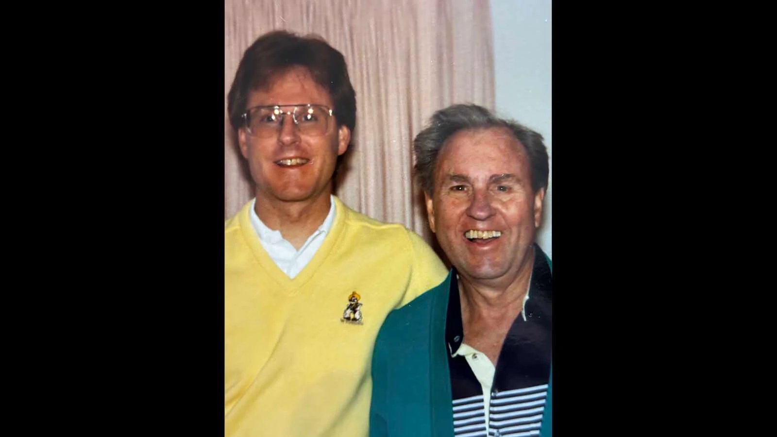 Richard and James Barrett in 1992. The son and father kept their UFO sighting to themselves for many years.