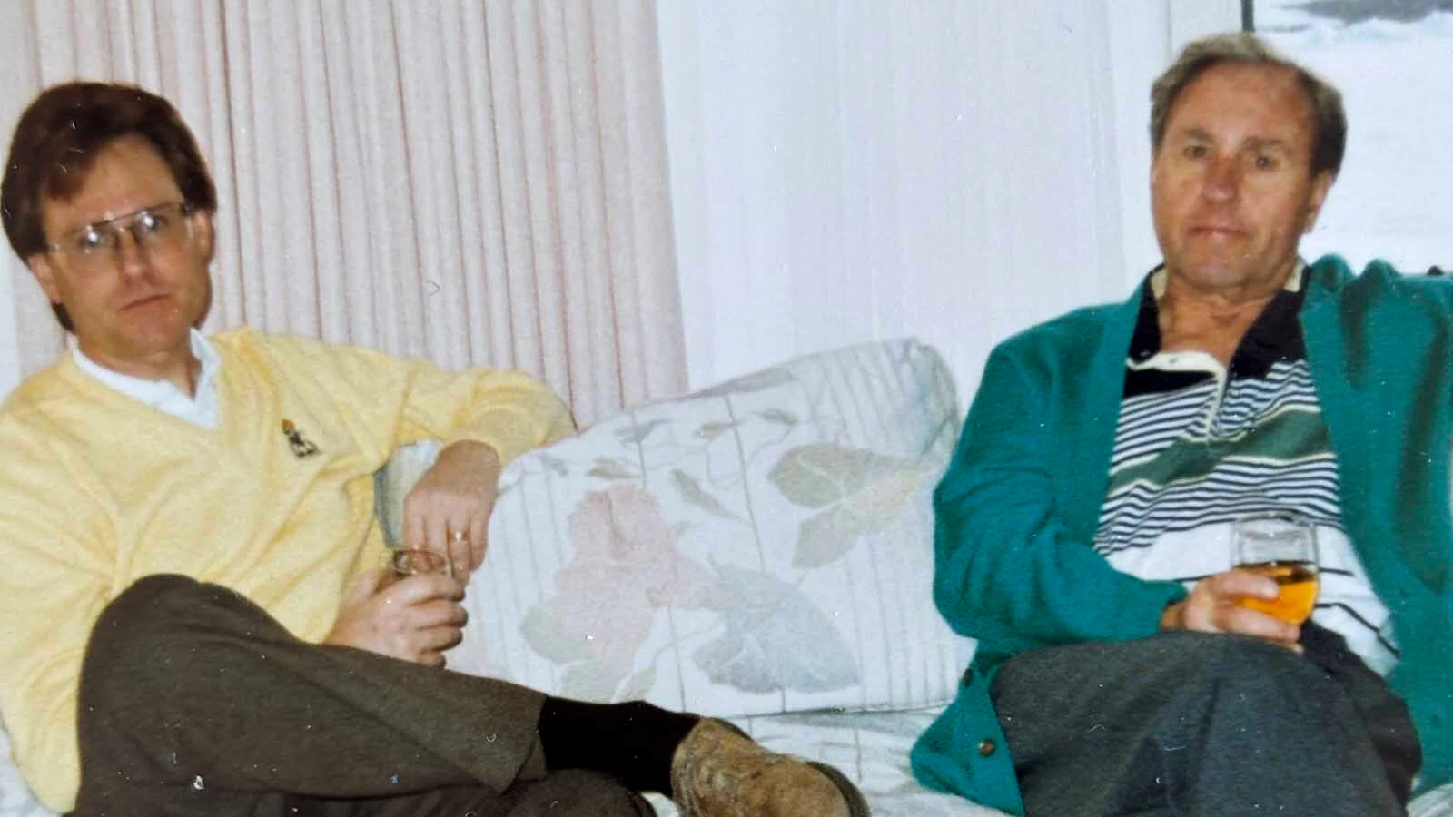 Richard and James Barrett in 1992. The son and father kept their UFO sighting to themselves for many years.