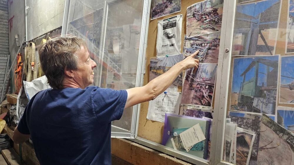 Cheyenne railroad enthusiast Michael Pannell is rescuing remnants of the abandoned Chicago, Burlington & Quincy line in Wyoming before time and landowners have erased them for good.
