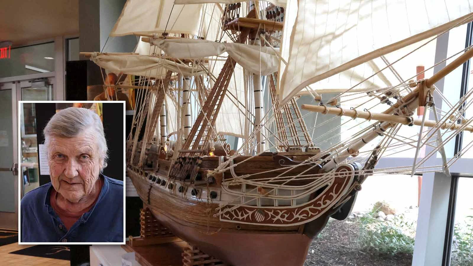 Carl Benz of Worland wanted to have his ashes placed on his 5-foot exact model of the USS Constitution and put aflame onto Boysen Reservoir didn’t happen. Now the model — with every detail crafted by his own hands — is in a museum for everyone to see.