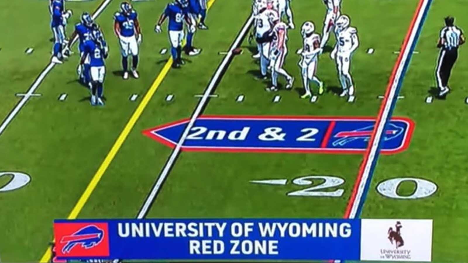 Sharp-eyed Buffalo Bills fans may have noticed “University of Wyoming Red Zone” flash on their screens during Saturday’s preseason game. It’s part of a $300,000 branding partnership UW has made with the team to capitalize on being Josh Allen’s alma mater.