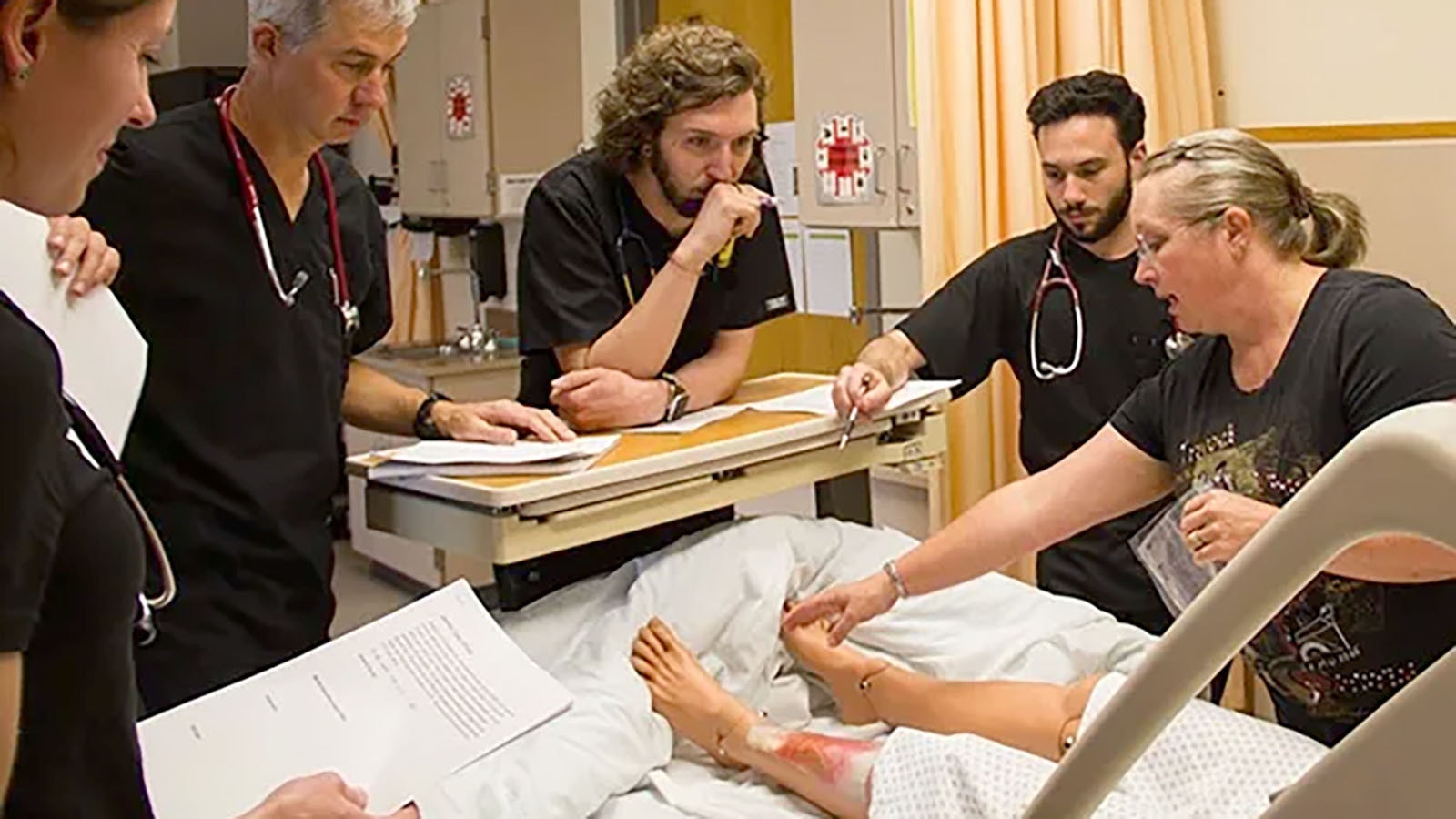 Wyoming’s shortage of nursers could get worse now that the federal government has taken nurses off of its list of “professional” degrees. That would slash federal student loan assistance and has the University of Wyoming exploring financial workarounds. Above, nursing students work on a patient simulator.