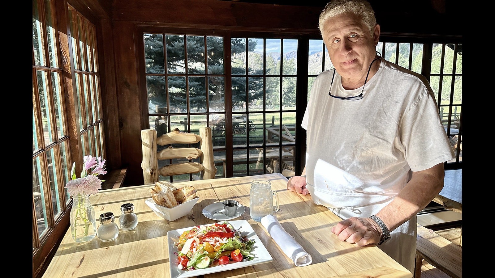 Chef Vince Fiore has brought a new energy and elevated food to Wyoming's historic UXU Ranch.