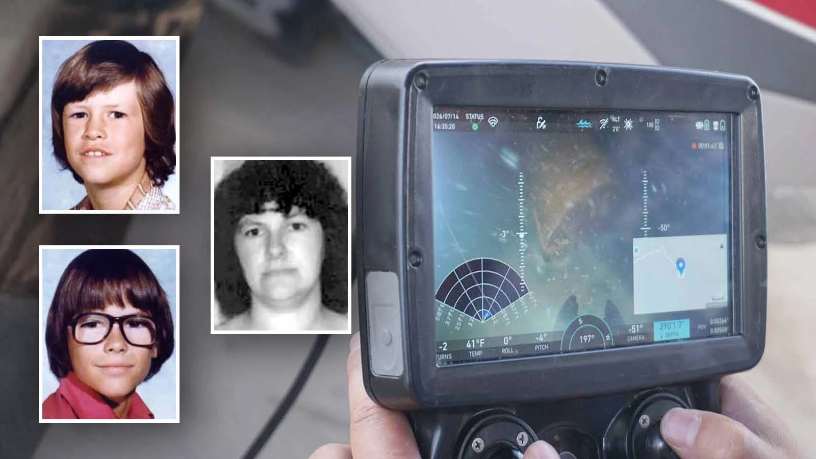 Searchers using a drone in Wyoming's deepest lake found two barrels they hope contain the bodies of a missing mother and two young sons Gerald Uden has admitted he murdered 56 years ago. The next step is to recover the barrels from Fremont Lake.