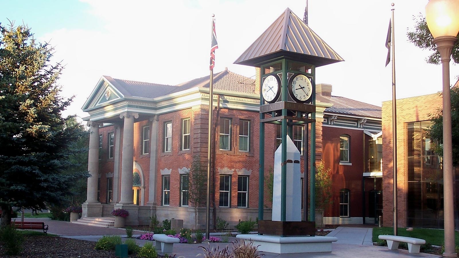 The Uinta County Courthouse in Evanston, Wyoming.