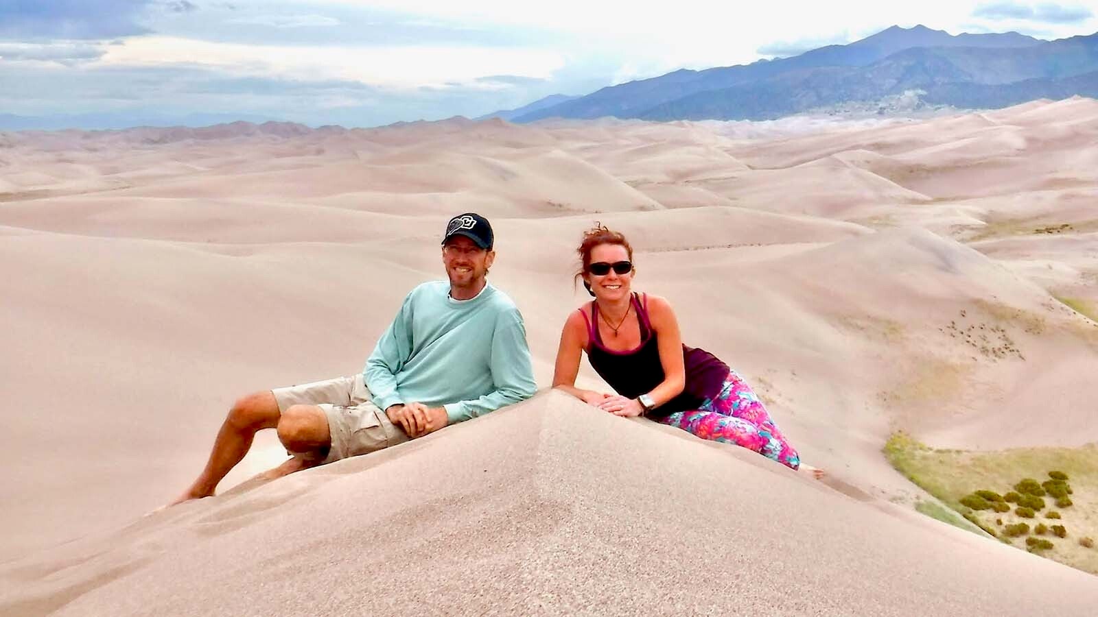 Scott and Tiffany Sink on High Dune at Great Sand Dunes National Park in southern Colorado in 2018.