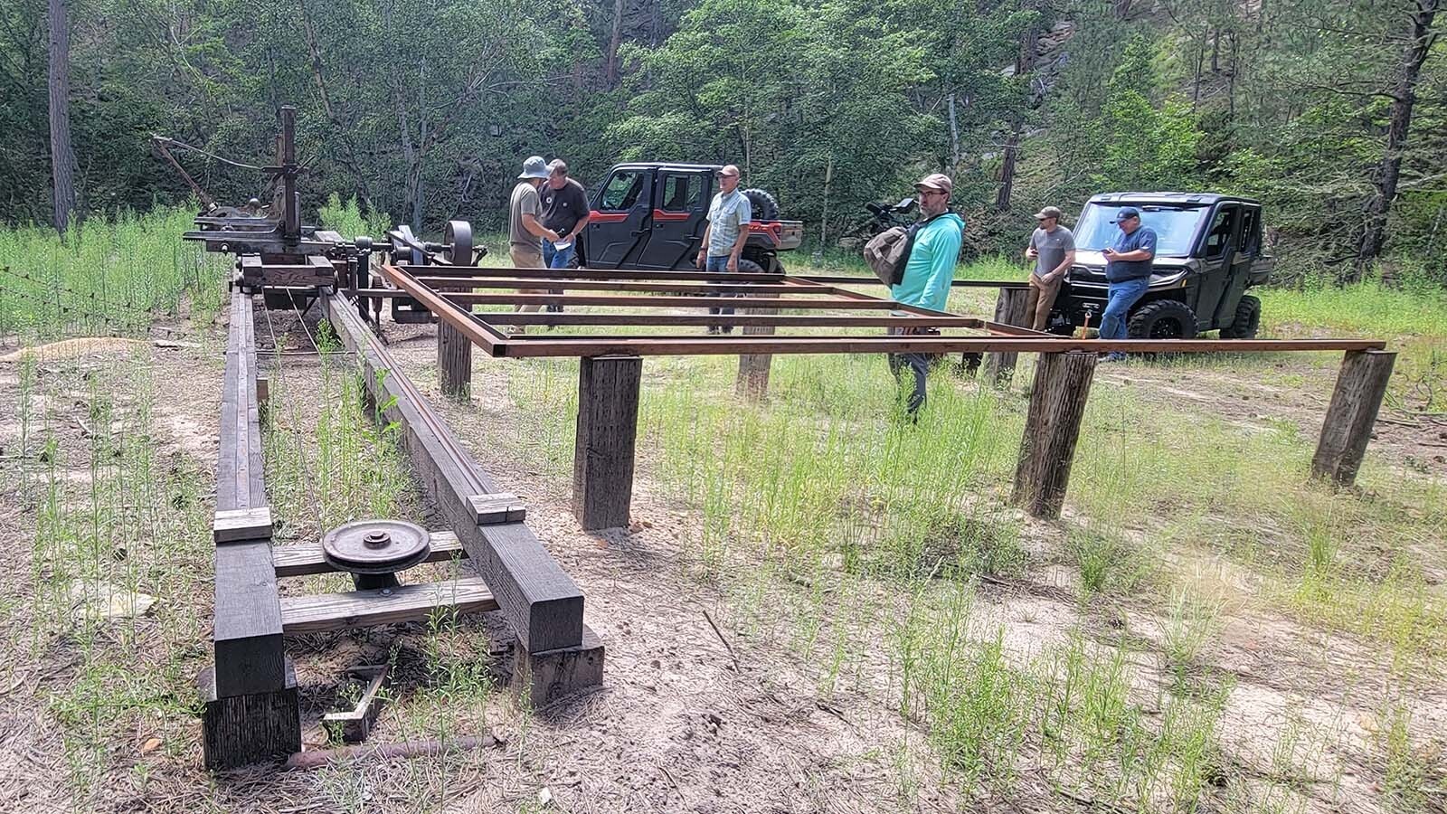 The History Below The Pines Crew documented an old sawmill that once supported a company mining town in Wyoming. The site is now a privately owned ghost town and the landowner gave the crew permission to explore the site in order to preserve the history before it is completely lost.
