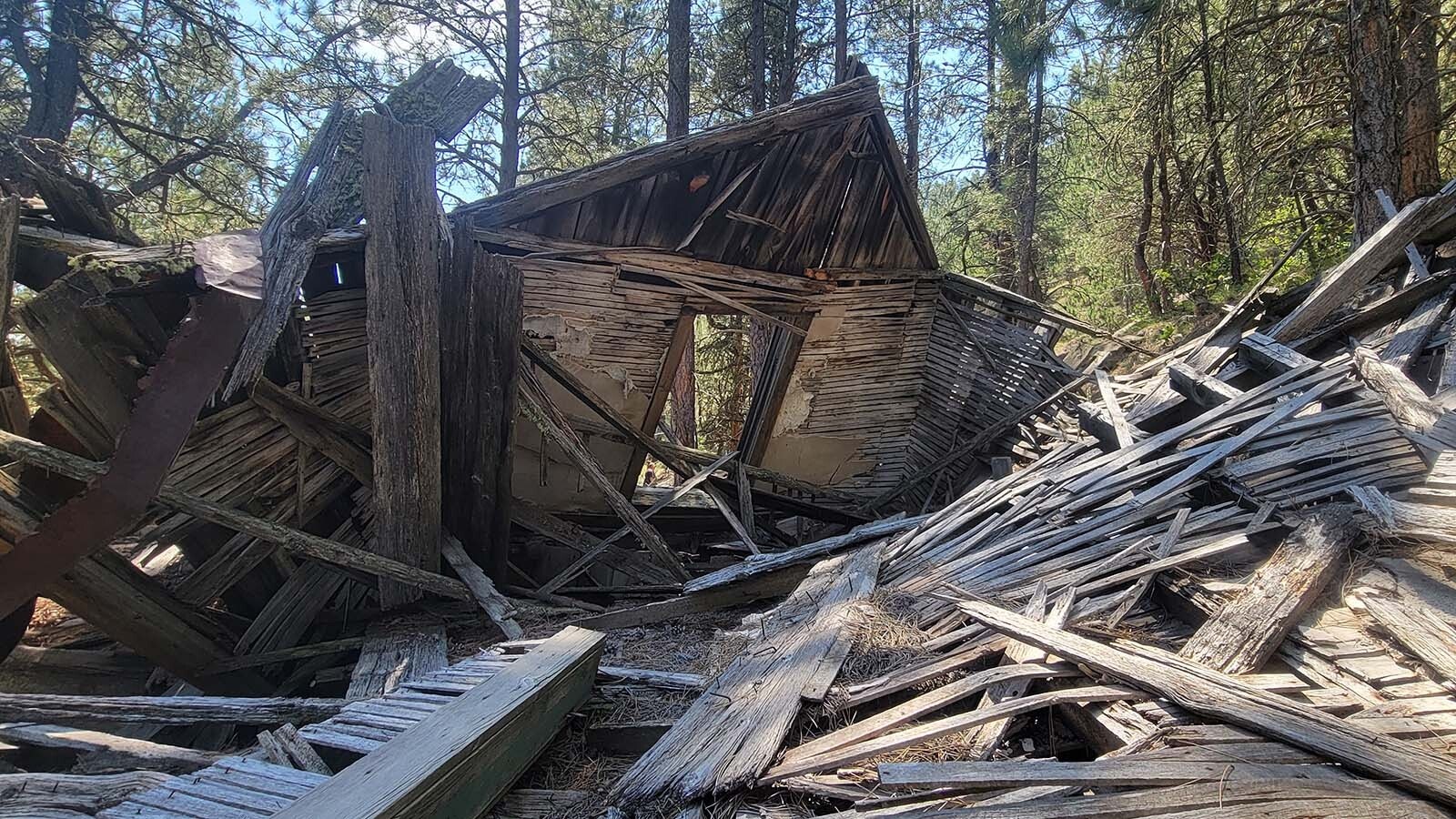 An old boarding house that is abandoned in a privately owned company mining town in Wyoming was documented by the History Under The Pines crew and this information presented to the landowner and on their public Facebook page.